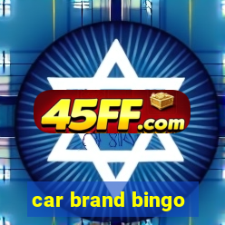 car brand bingo